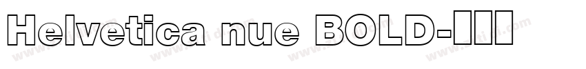 Helvetica nue BOLD字体转换